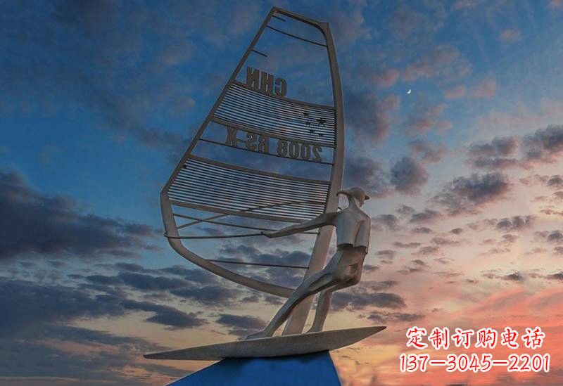 佛山不锈钢帆船雕塑——象征着美丽的梦想