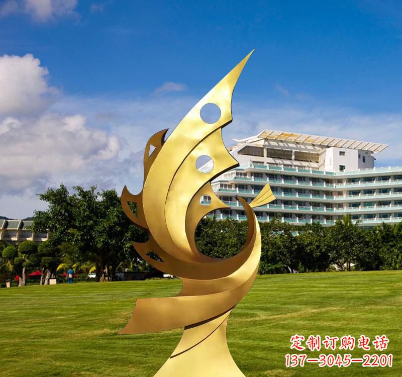佛山不锈钢凤凰雕塑精致而古典