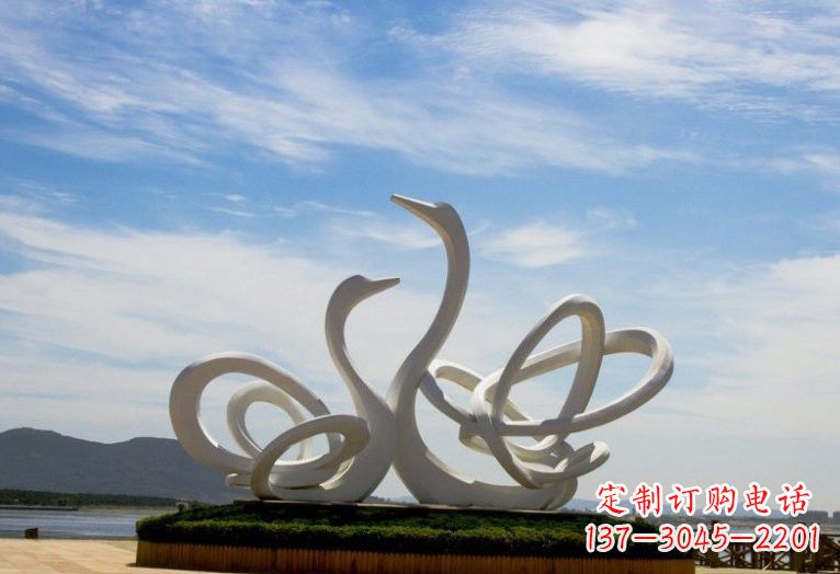 佛山不锈钢制天鹅雕塑