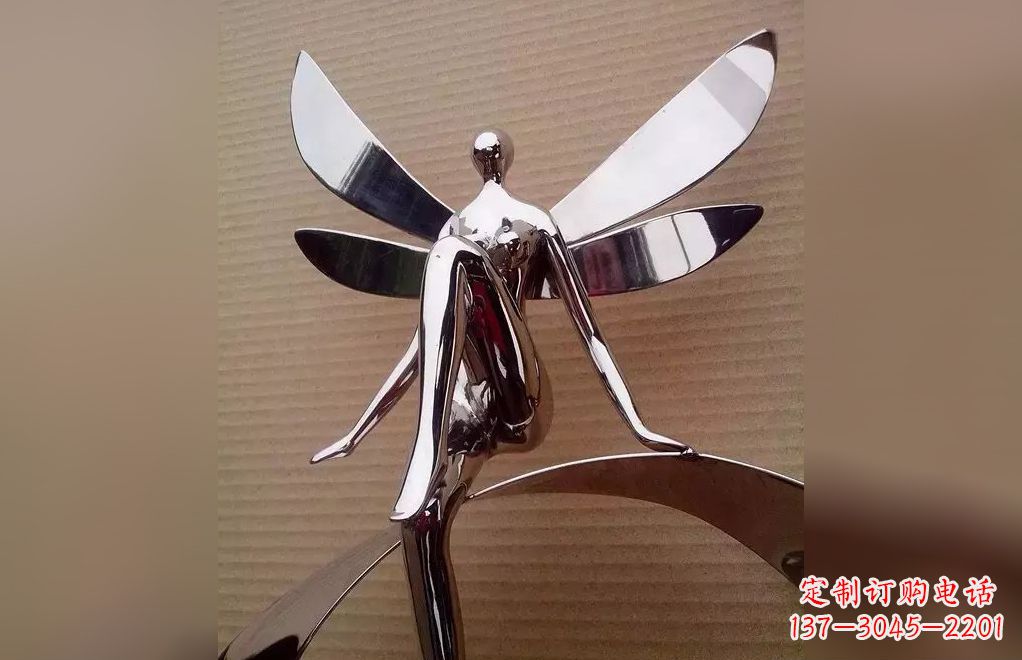 佛山不锈钢天使雕塑
