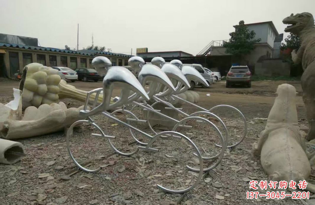 佛山不锈钢自行车雕塑