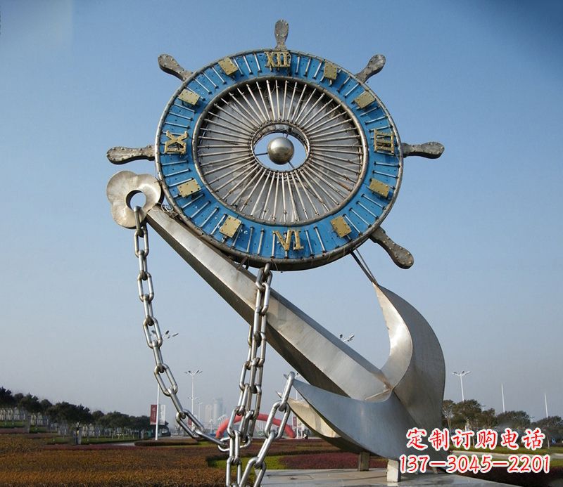 佛山不锈钢船舵雕塑展现精湛工艺