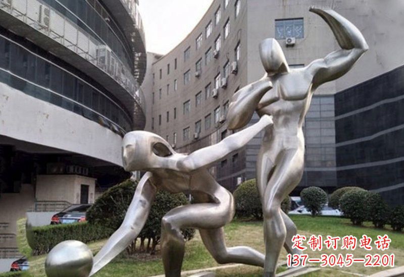 佛山不锈钢保龄球雕塑——精美绝伦