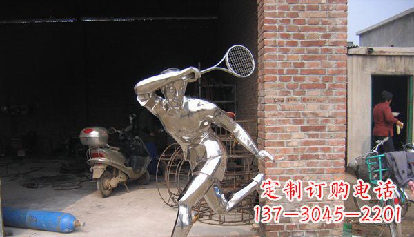 佛山不锈钢羽毛球雕塑——精致简洁的艺术作品