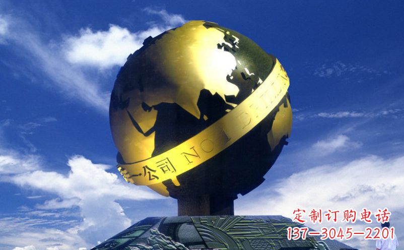 佛山不锈钢地球雕塑传承持久的环保理念