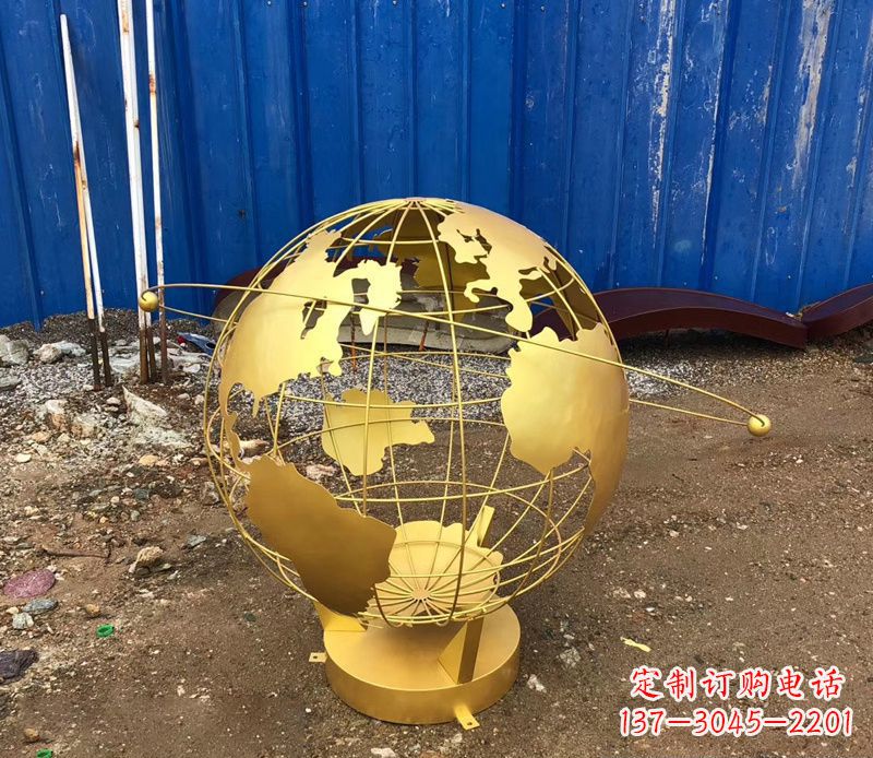 佛山精美不锈钢地球仪雕塑
