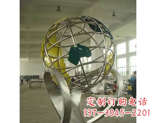 佛山不锈钢地球仪雕塑以艺术美化景观