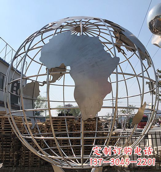 佛山不锈钢地球仪雕塑精美的艺术作品