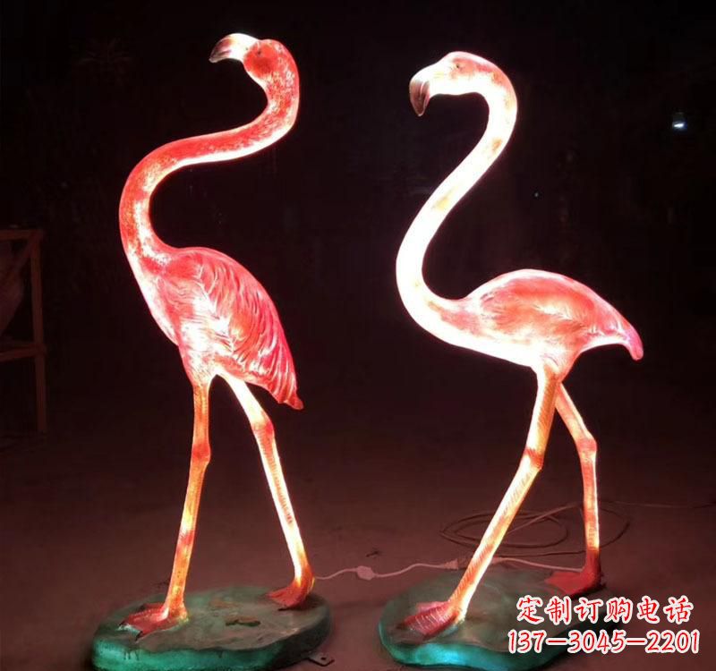 佛山不锈钢火烈鸟绚丽多彩的艺术品