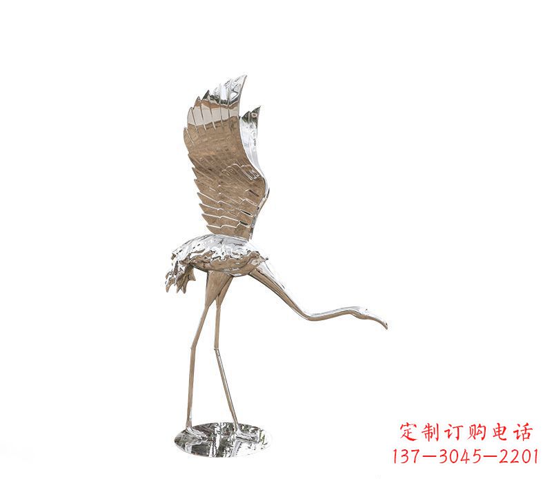 佛山不锈钢火烈鸟雕塑灿烂耀眼的艺术之作
