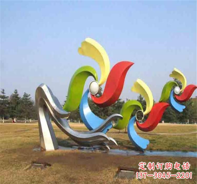 佛山不锈钢风车雕塑绚丽多彩的艺术精品