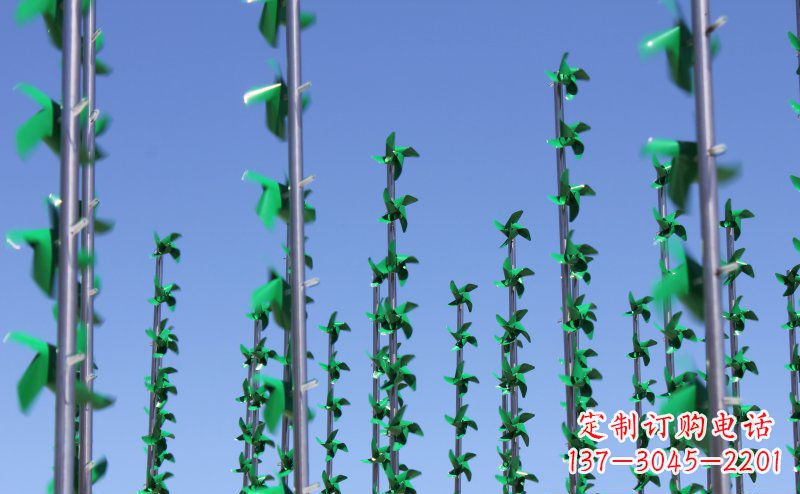 佛山不锈钢风车雕塑灵动而又精致
