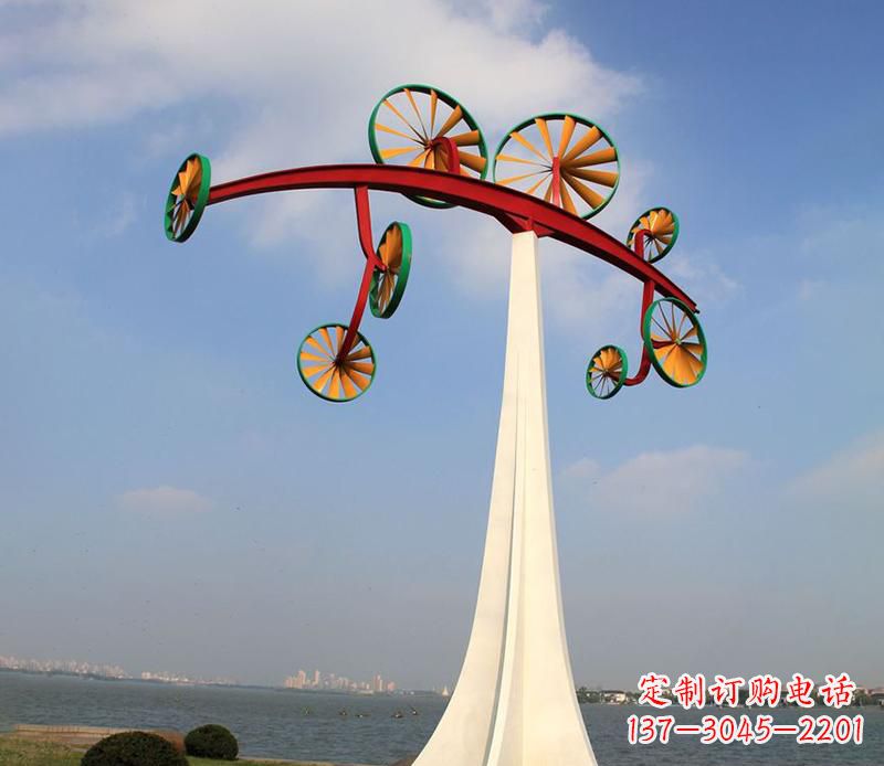 佛山不锈钢风车雕塑艺术美学的完美结合