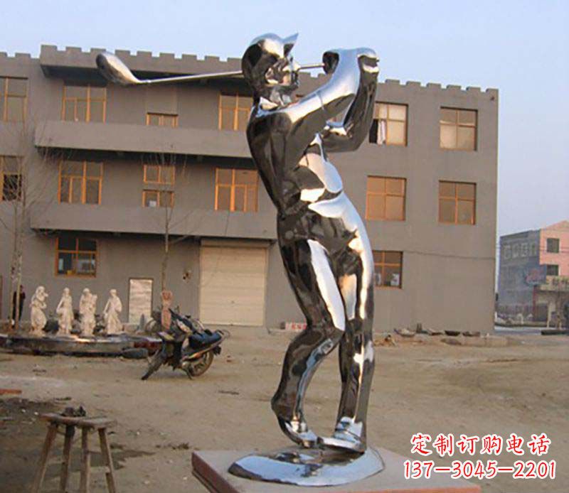 佛山高尔夫雕塑一种不锈钢制作的艺术品