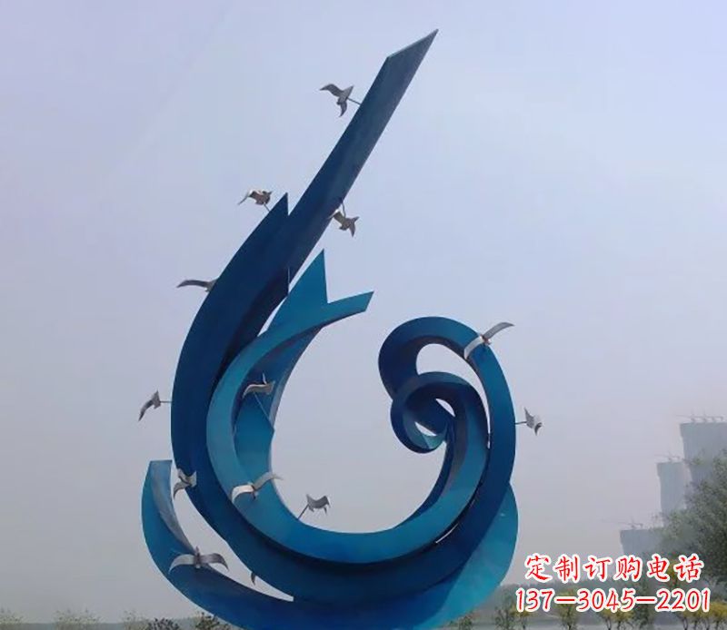 佛山不锈钢鸽子雕塑雕刻着永恒与美丽