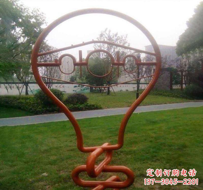 佛山不锈钢灯泡雕塑点亮城市之美