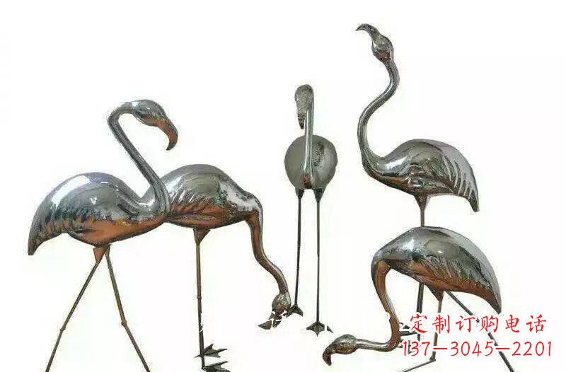 佛山不锈钢火烈鸟雕塑——美丽的自然之美