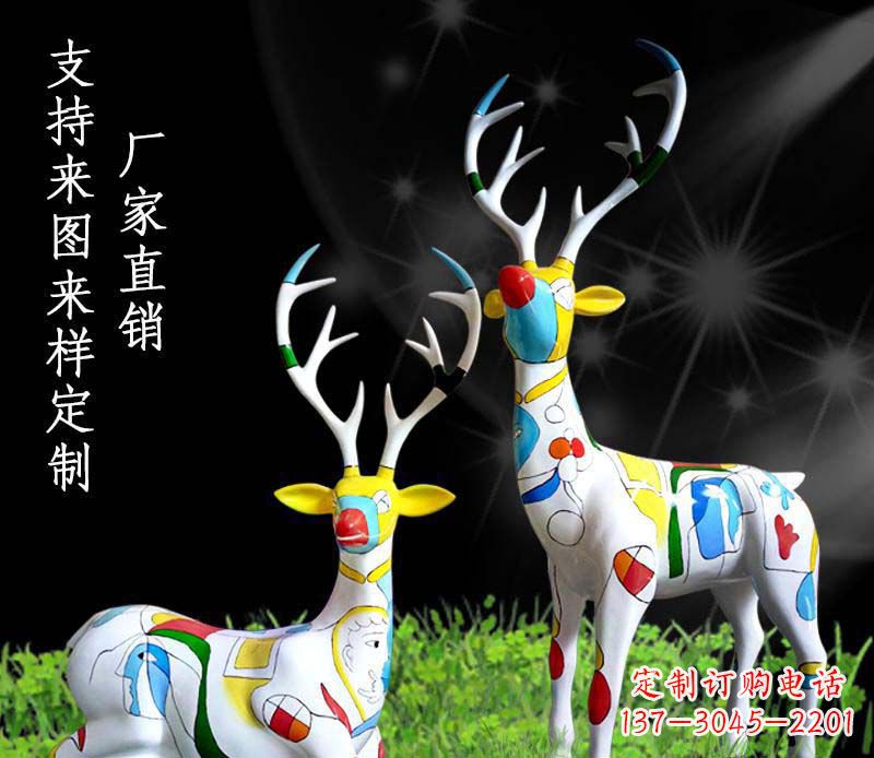 佛山不锈钢动物雕塑——小鹿