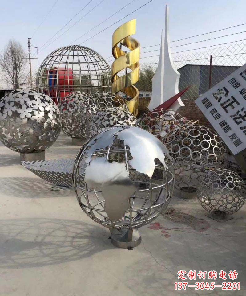 佛山不锈钢地球雕塑融合艺术与自然的完美结合