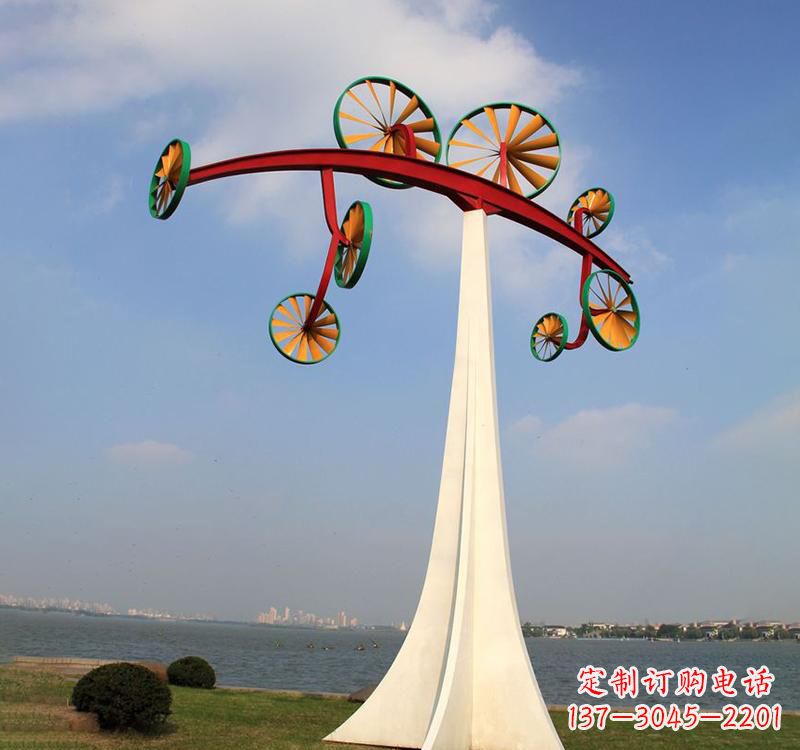 佛山不锈钢风车雕塑缔造美丽公园