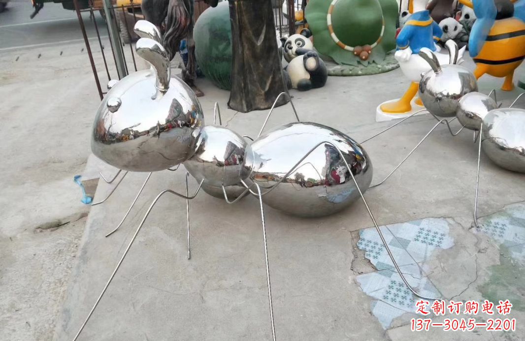 佛山精致雕塑——不锈钢蚂蚁