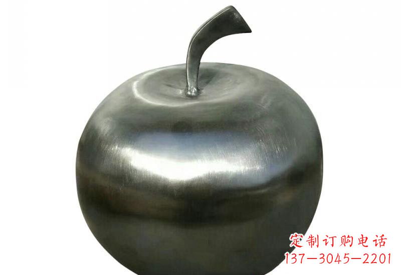 佛山不锈钢苹果雕塑精美的艺术之作