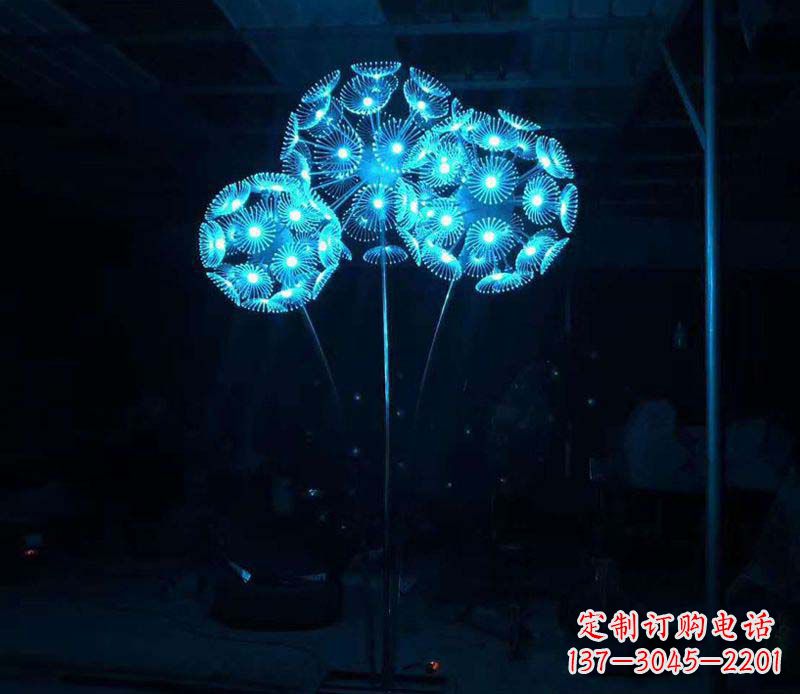 佛山不锈钢蒲公英雕塑——象征着美丽的自由