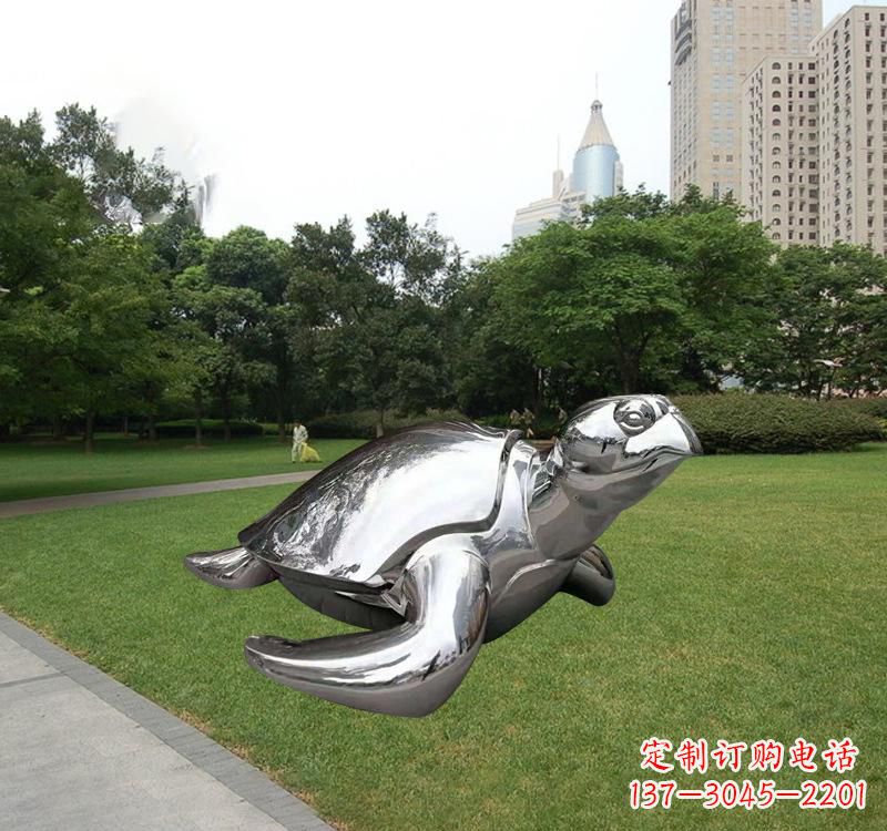 佛山不锈钢海龟雕塑传承海洋文化的象征