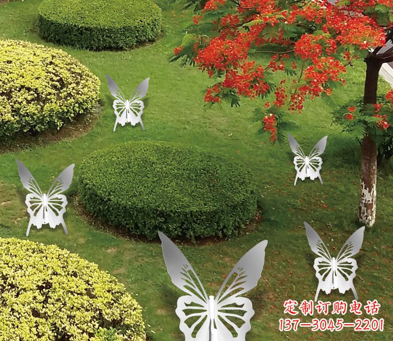 佛山灵动飞舞不锈钢蝴蝶雕塑