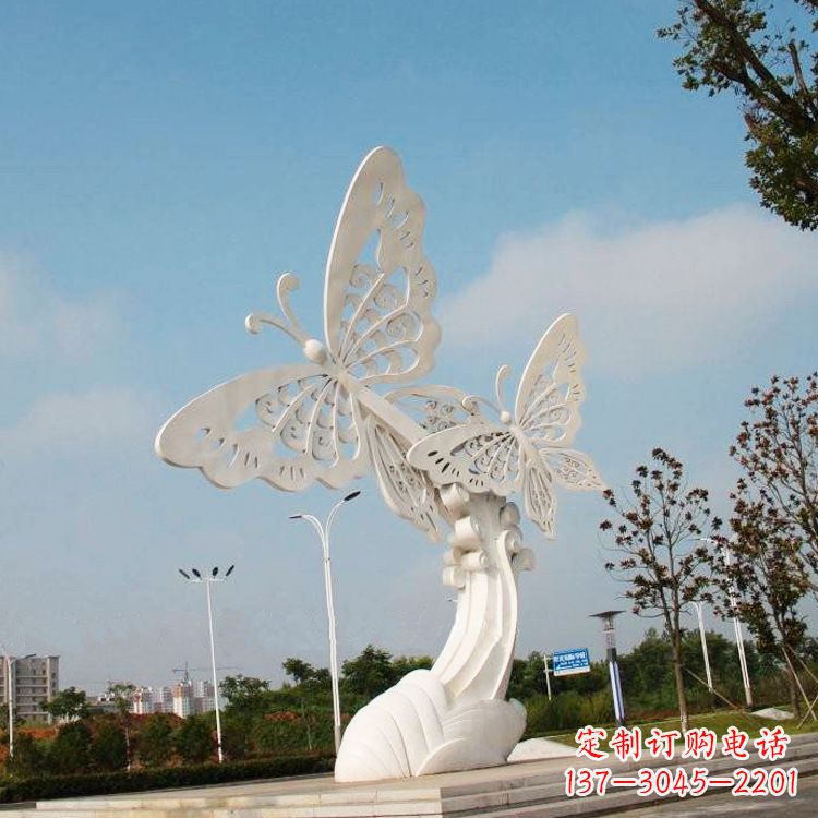 佛山不锈钢蝴蝶雕塑——美丽传递自然之美