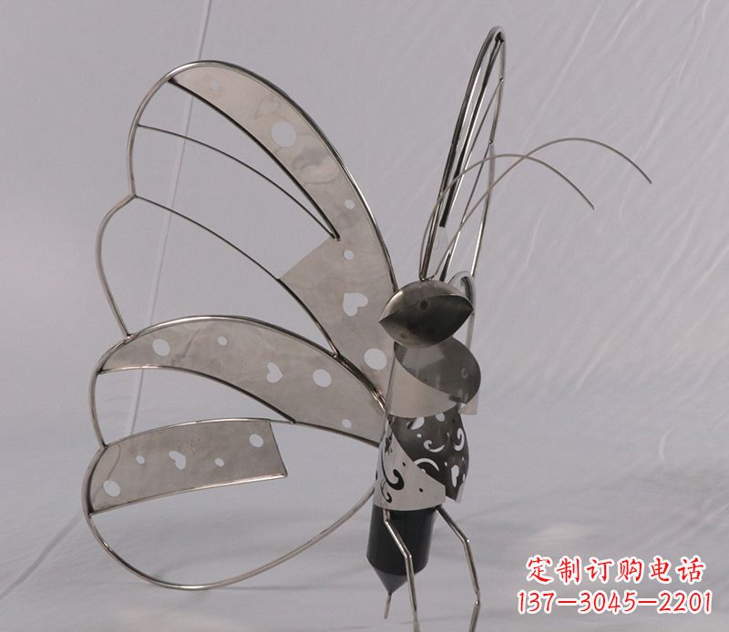 佛山不锈钢蝴蝶雕塑精美的艺术品