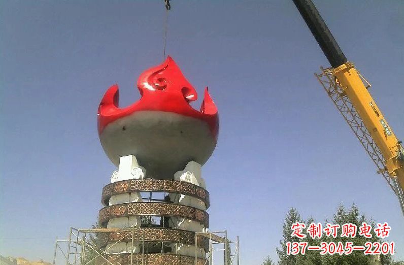 佛山不锈钢火炬雕塑象征着永恒的精神