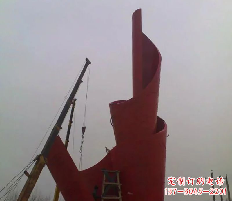 佛山不锈钢火炬雕塑点燃社会进步的火炬
