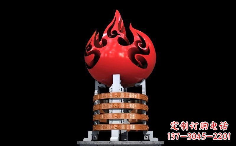 佛山不锈钢火炬雕塑传承奋进精神