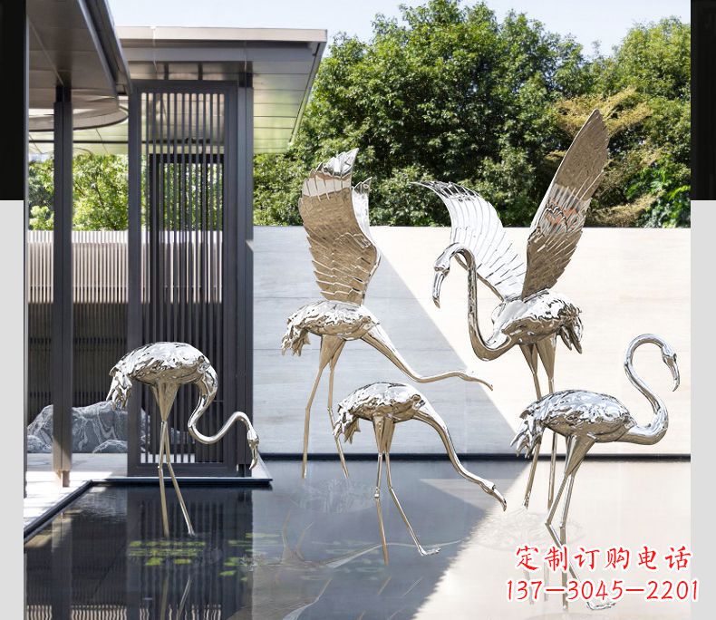 佛山不锈钢火烈鸟雕塑雕刻艺术的精粹