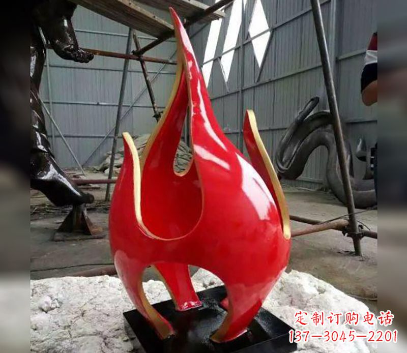 佛山不锈钢火龙果雕塑传承传统文化的艺术品