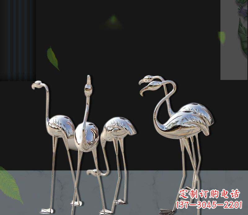 佛山非凡之美不锈钢火烈鸟雕塑