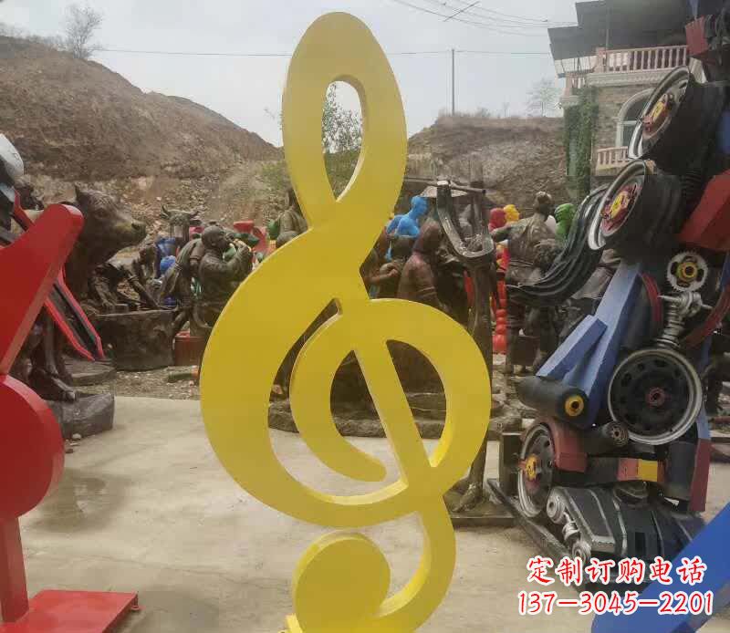 佛山不锈钢音符雕塑美丽而持久的艺术