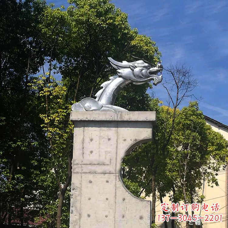 佛山不锈钢龙雕塑——传承中华文化精髓