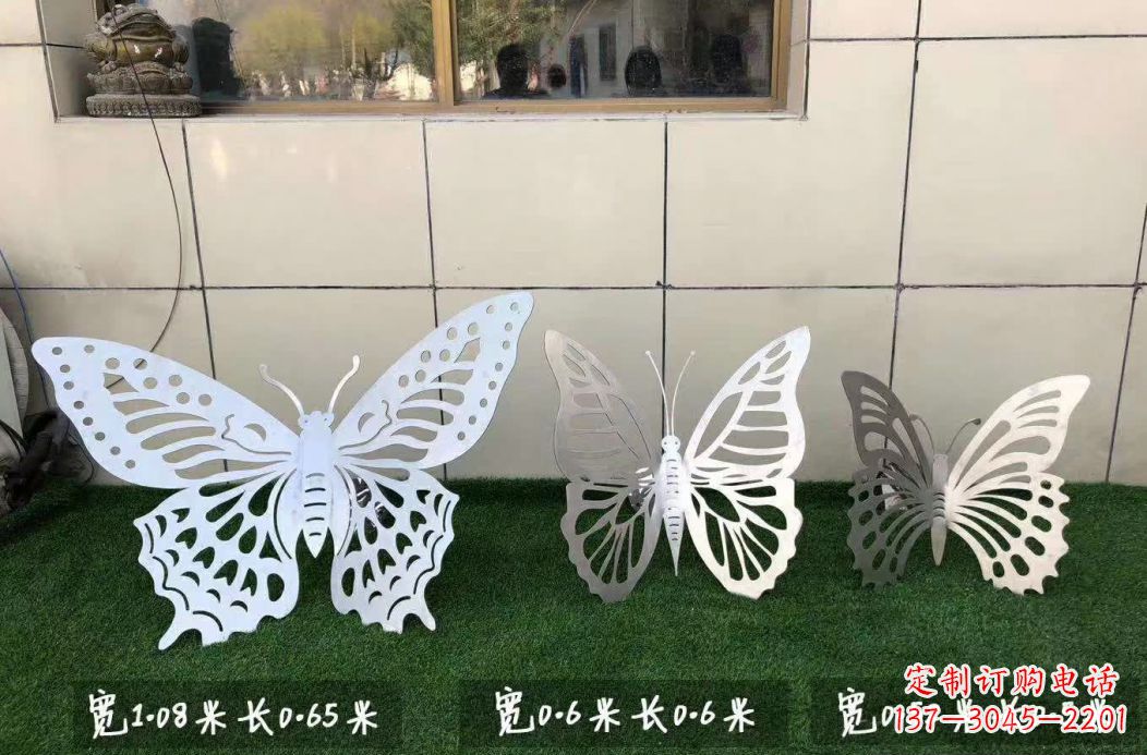 佛山不锈钢镂空蝴蝶公园雕塑——精美绝伦