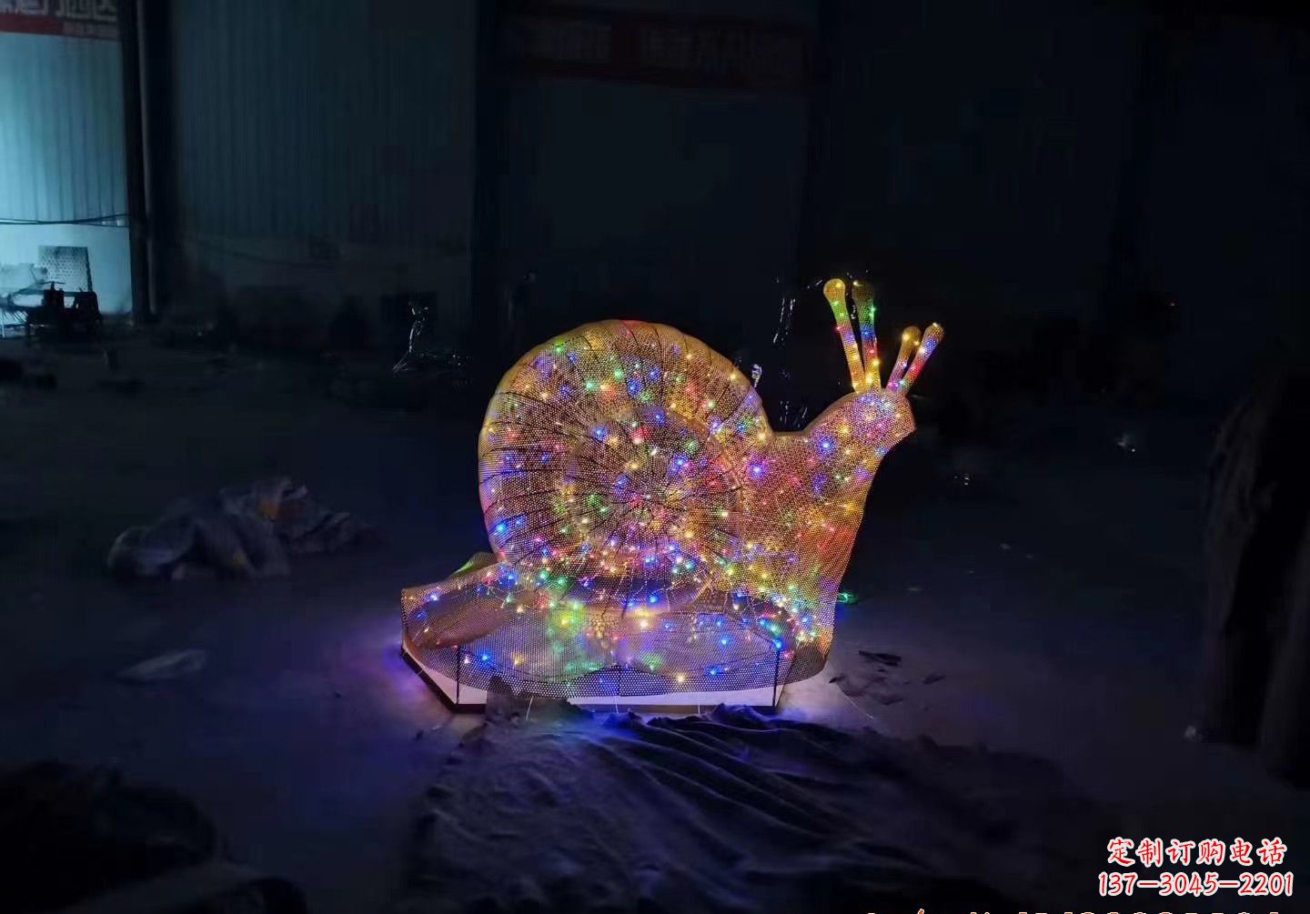 佛山不锈钢镂空蜗牛雕塑精致美观的艺术品