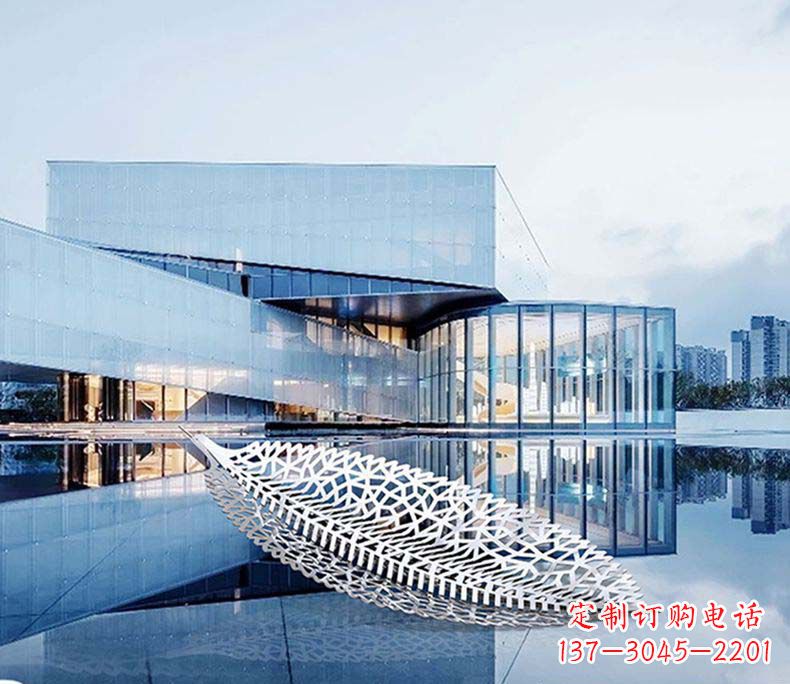 佛山不锈钢树叶雕塑——精美绝伦