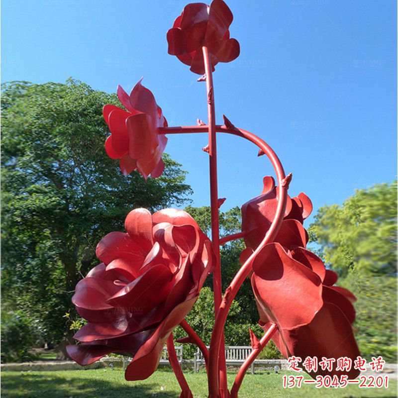 佛山玫瑰雕塑艺术的精美表达