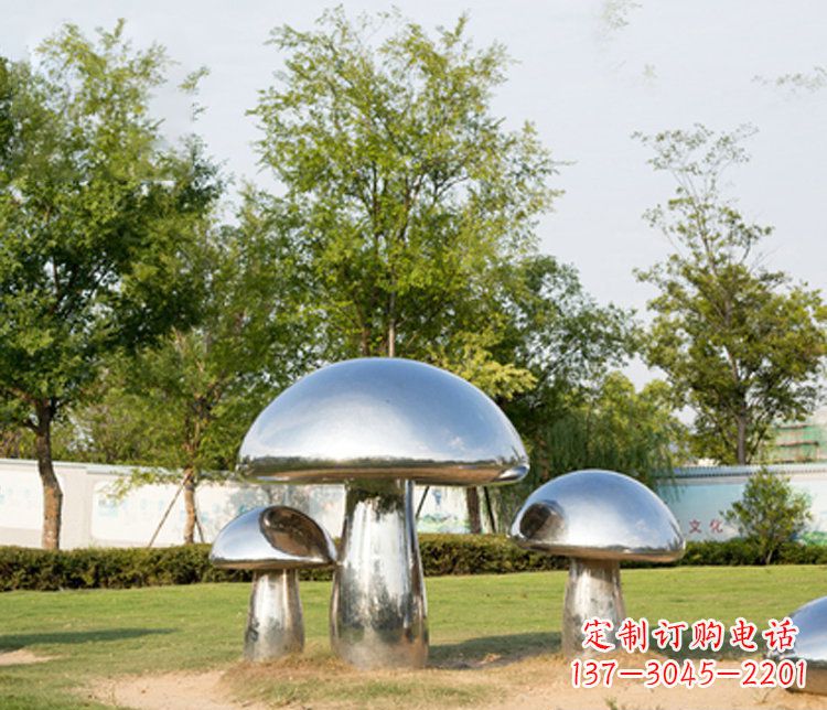 佛山不锈钢蘑菇雕塑精致而美观