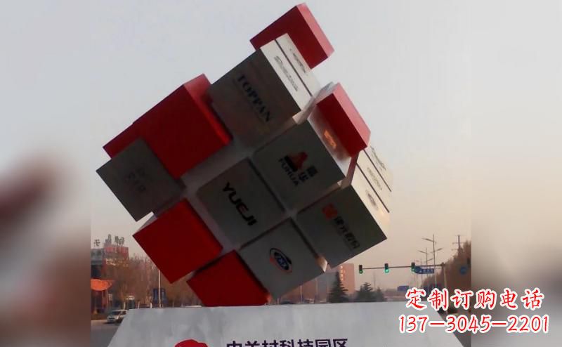 佛山不锈钢魔方雕塑艺术精灵的精彩表现