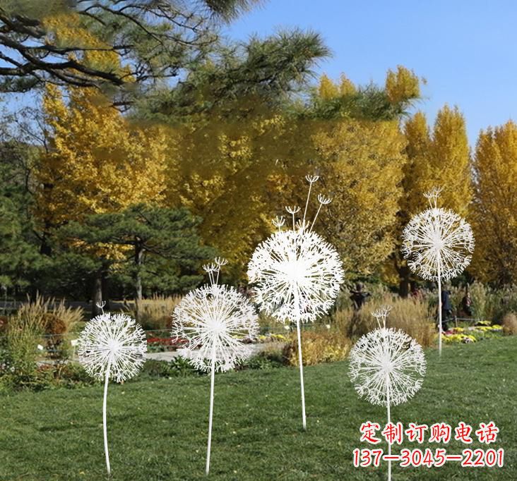 佛山不锈钢蒲公英景观雕塑艺术与美的完美结合