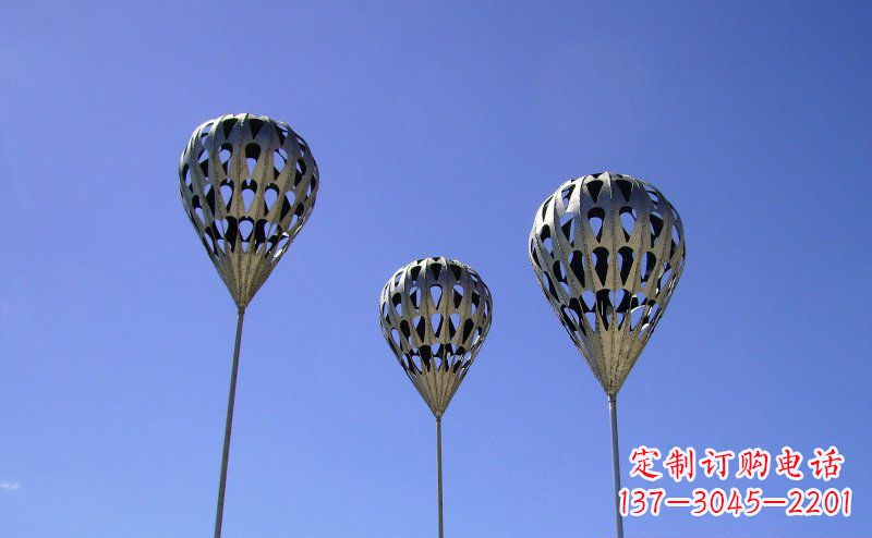 佛山不锈钢气球雕塑把美丽带回大自然