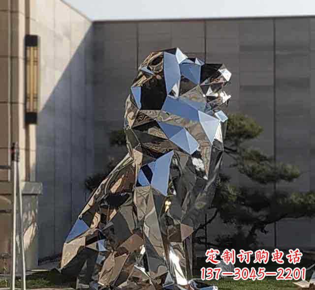 佛山不锈钢狮子雕塑象征力量与美丽