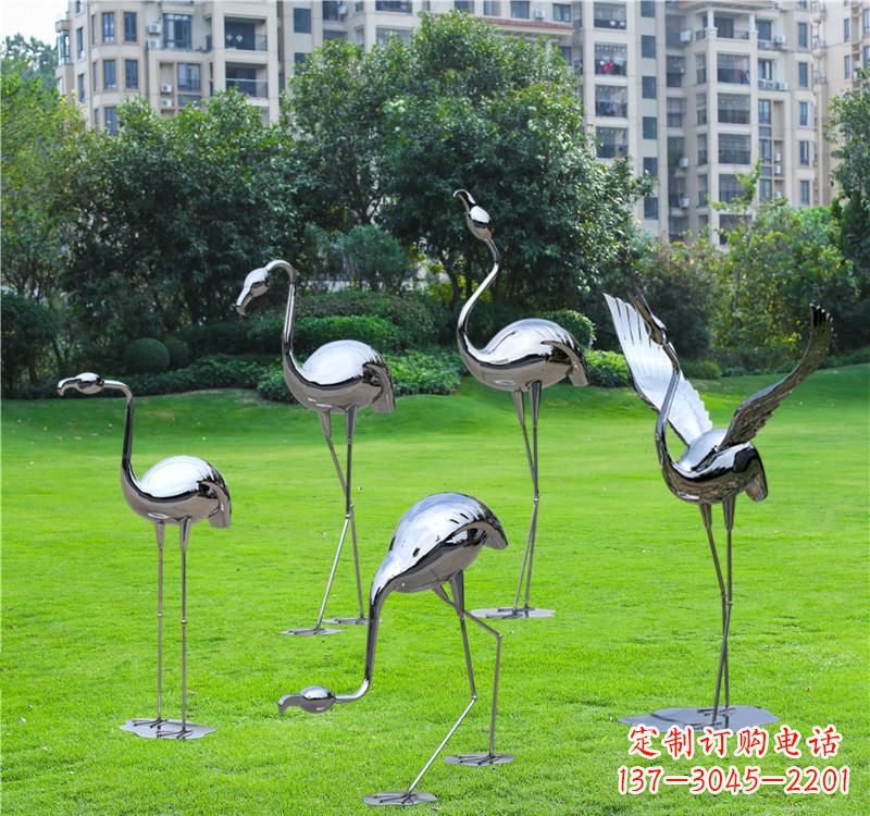佛山不锈钢仙鹤雕塑——传承中华文化精髓
