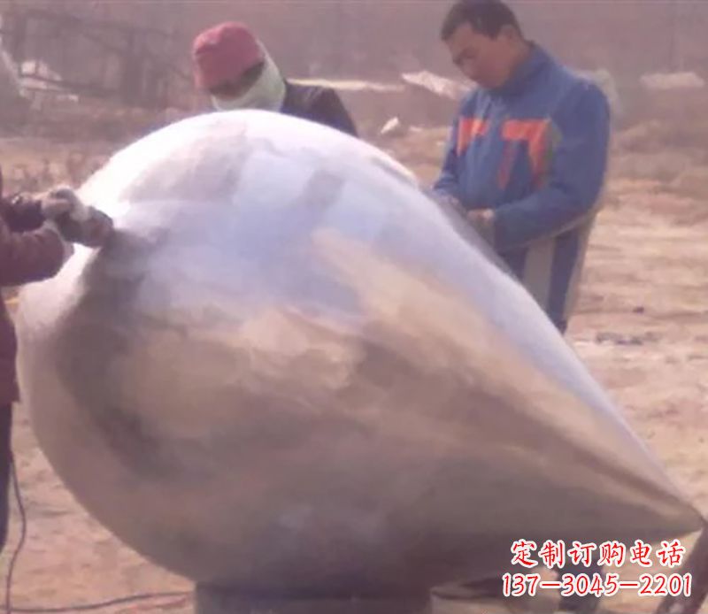 佛山不锈钢水滴雕塑精致美丽的艺术品